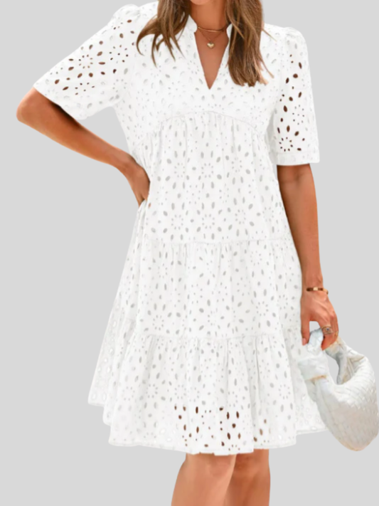 Coastal Lace Summer Comfort Dress