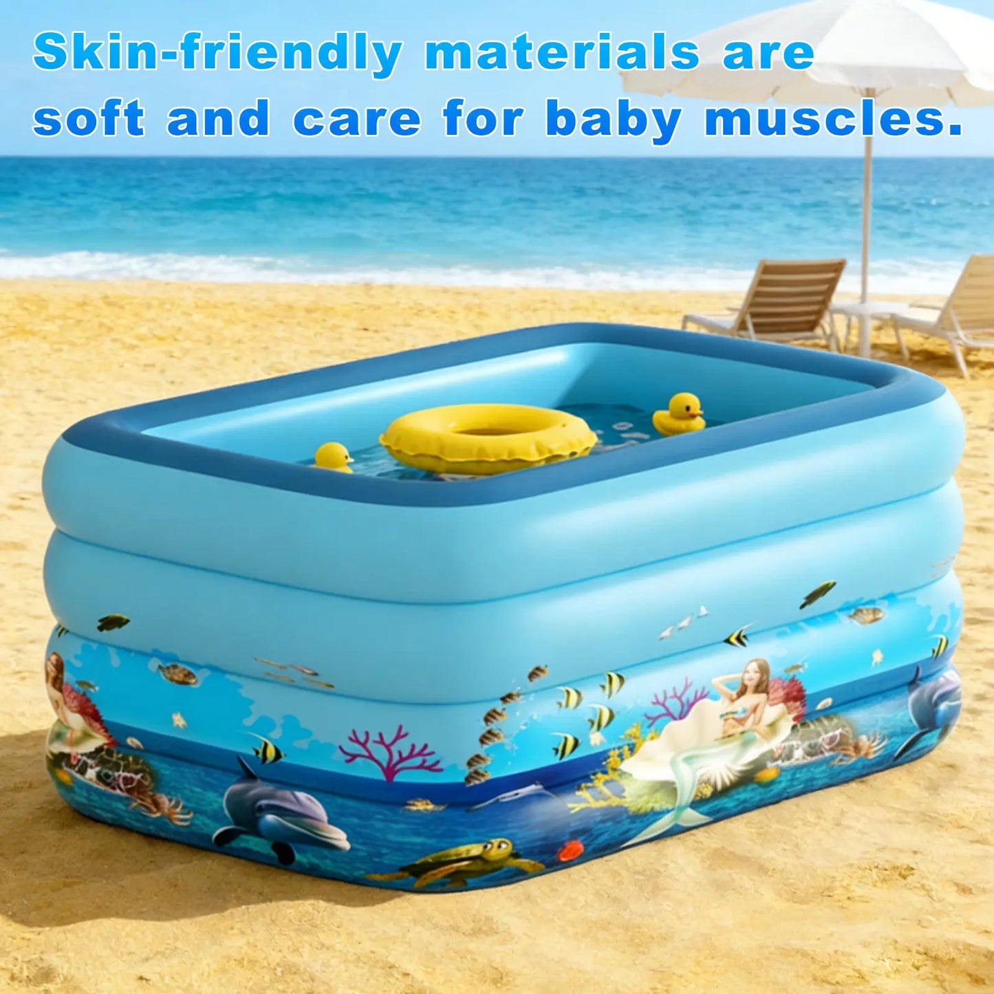 Inflatable Pool for Kids and Adults