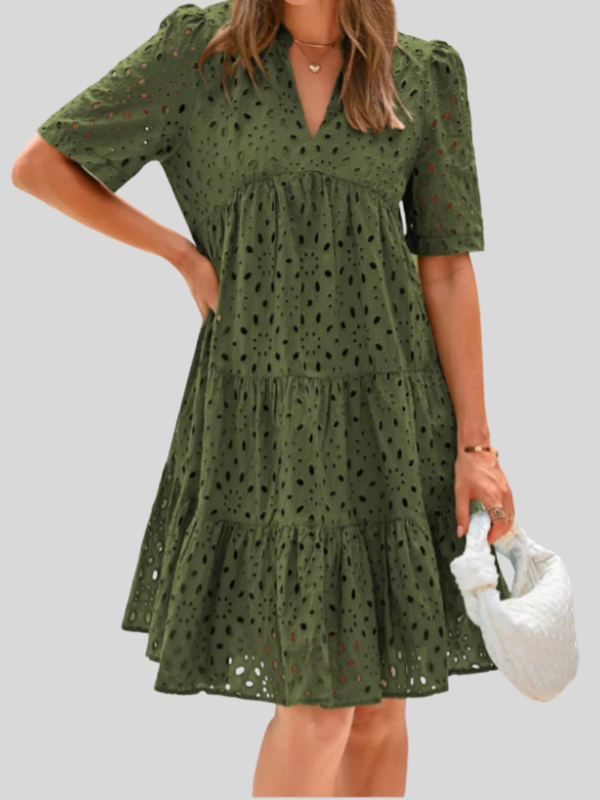 Coastal Lace Summer Comfort Dress